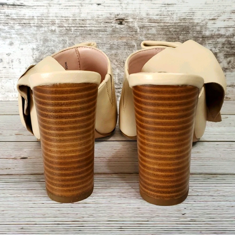Avec Les Filles | Marie Pink Sand Nappa Leather Slide Sandals
